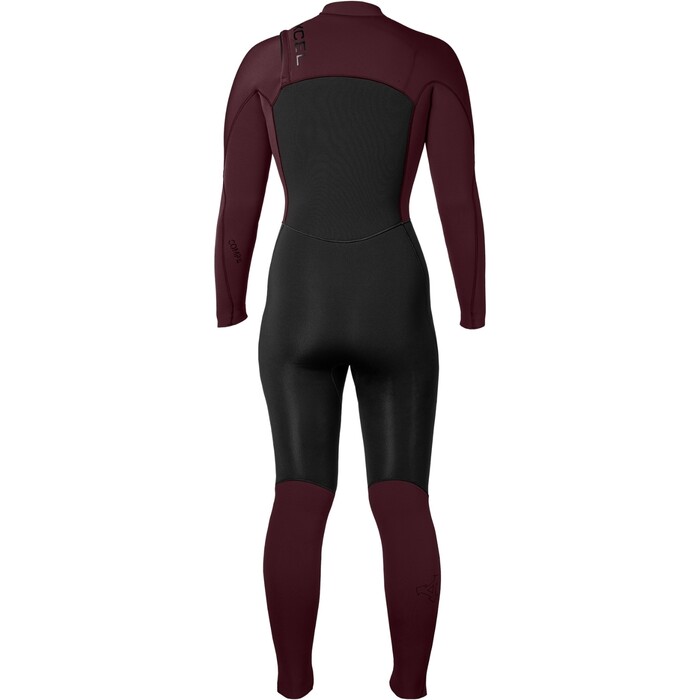 2024 Xcel Womens Comp 5/4mm Chest Zip Wetsuit WN54ZXC4W - Black / Wine